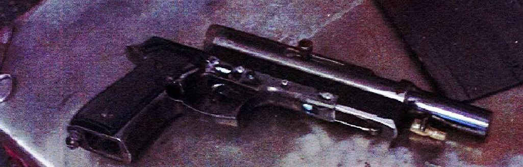 One of the firearms seized by Coffs Clarence detectives in relation to a home invasion at Wooli in October 2014. One of the firearms seized by Coffs Clarence detectives in relation to a home invasion at Wooli in October 2014.